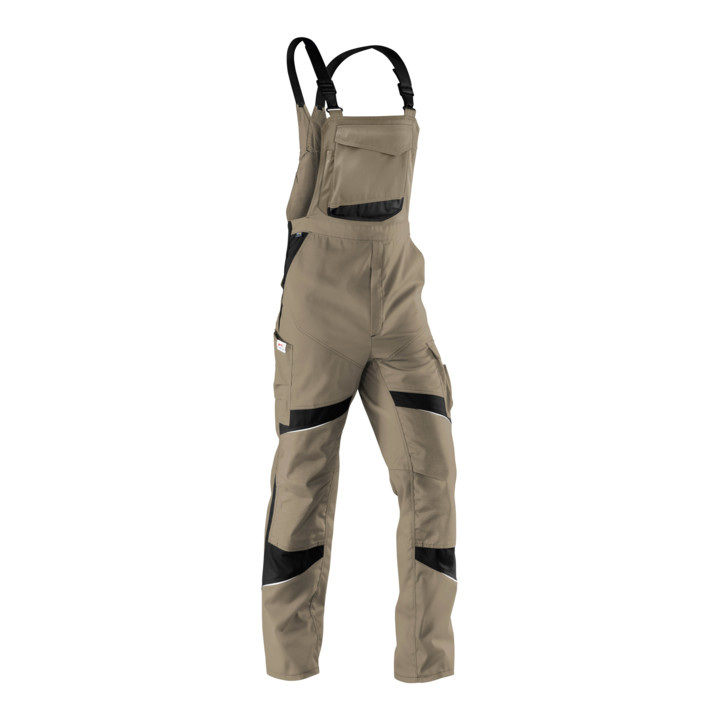 B-Ware Kübler Activiq Latzhose Arbeitshose 3250 Sandbraun Schwarz Größe 46