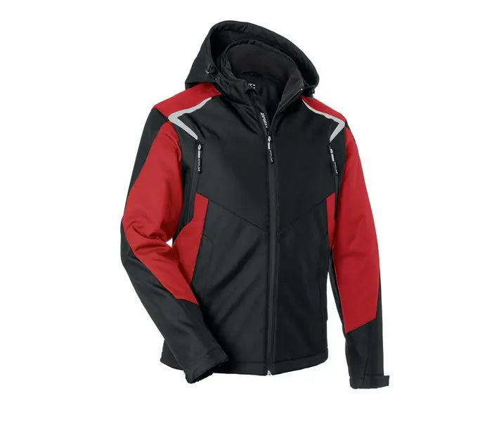 B-Ware Kübler Jacke Mantel Winter Bodyforce Softshell Schwarz Mittelrot Größe L