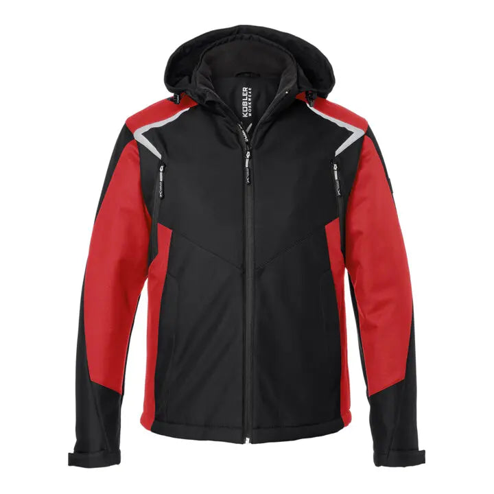 B-Ware Kübler Jacke Blouson Winter Softshell Bodyforce 1325 Schwarz Mittelrot Größe Xl