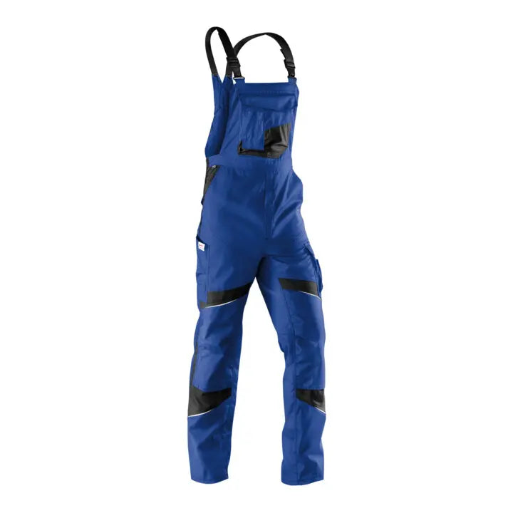 B-Ware Kübler Latzhose Arbeitshose Activiq 50 Kornblumenblau Schwarz Mit Träger Tasche