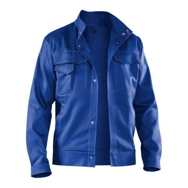 B-Ware Kübler Jacke Arbeitsjacke Orga Ni Q Kornblumenblau Größe 110 Brusttasche Form 1248