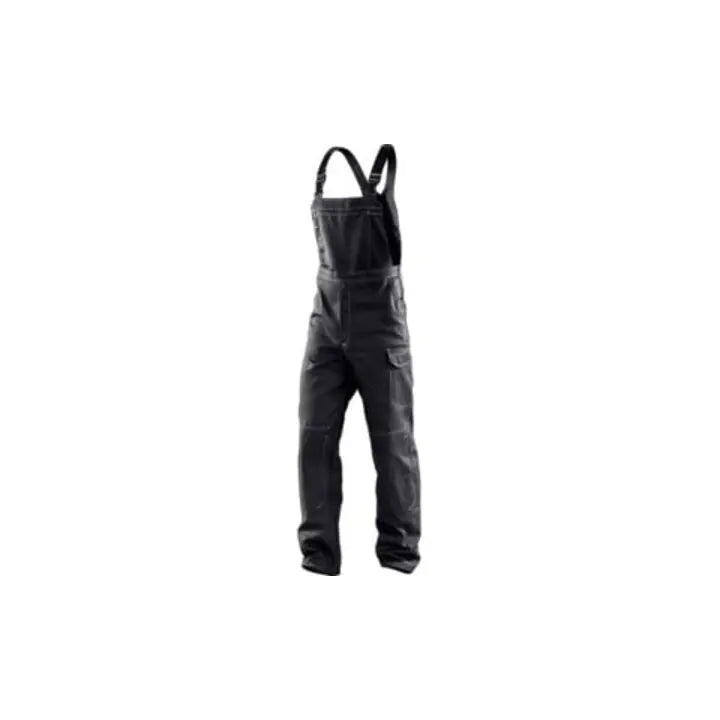 B-Ware Kübler Latzhose Arbeitshose Orga Ni Q 3248 Schwarz Baumwolle Größe 48
