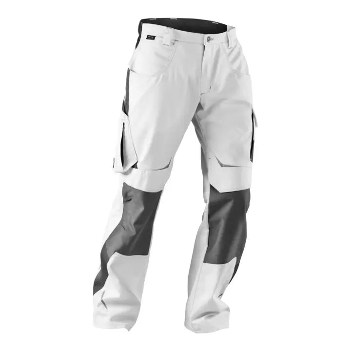 B-Ware Kübler Pulsschlag Hose Arbeitsbekleidung Weiss Anthrazit Damen Bundhose Größe 52