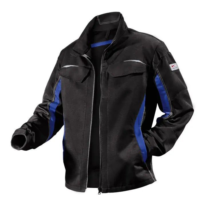 B-Ware Kübler Jacke Arbeitsjacke Pulsschlag Schwarz Kornblumenblau Größe 48
