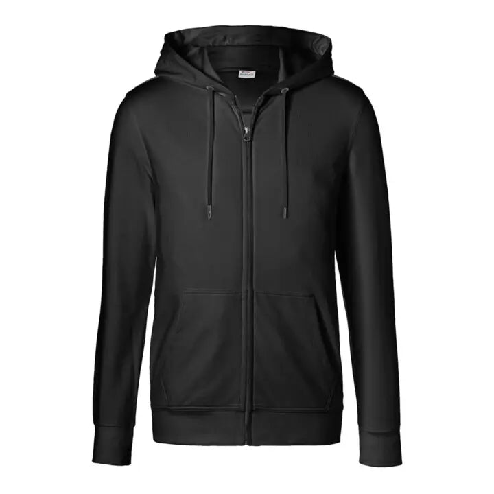 B-Ware Kübler Kapuzenjacke Sweatjacke Jacke Shirt Schwarz Baumwolle Polyester Größe M