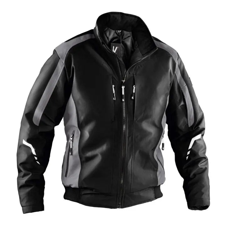 B-Ware Kübler Jacke Wetterjacke Arbeitsjacke Schwarz Anthrazit Xl Polyester Steppfutter
