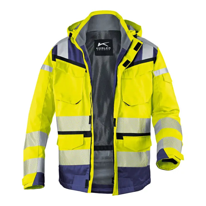 B-Ware Kübler Wetterjacke Arbeitsjacke Warnschutzjacke Sympatex Warngelb Psa2 Größe Xxl