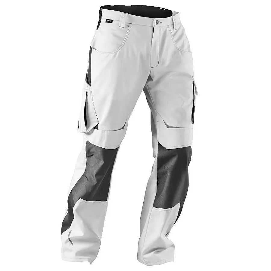 B-Ware Kübler Damen Arbeitshose Bundhose Pulsschlag Weiß Anthrazit Größe 48 W40 L329