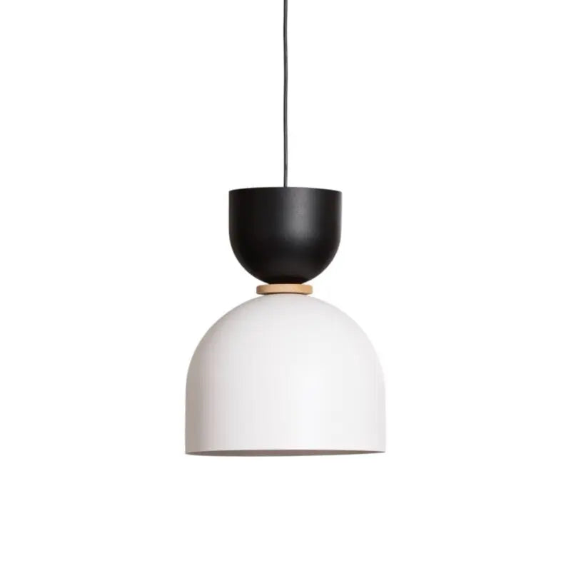 B-Ware Lamkur Clementine Pendelleuchte, Weiß/Schwarz, 1 Flammig, E27