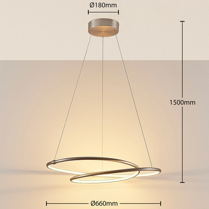 B-Ware Lampenwelt Led Hängeleuchte Mirasu Deckenlampe Pendelleuchte Deckenlampe Led
