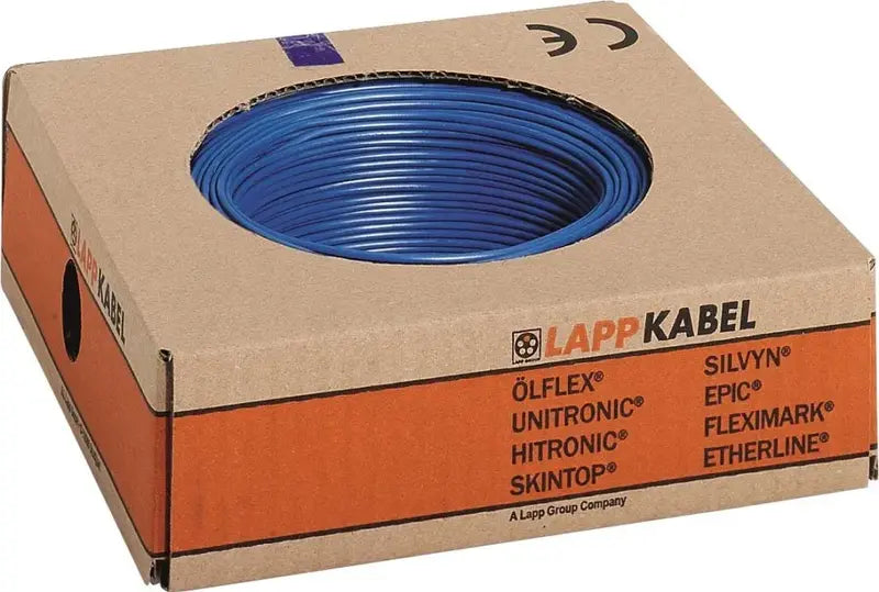 B-Ware Lapp Litze Aderleitung Kabel Multi Standard Sc Einzelader 1x1mm² Weiß Blau 100 M