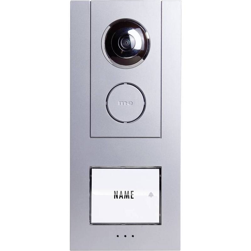B-Ware m-e VISTUS VD ALU 610 Video-Türsprechanlage mit beleuchtetem Namensschild
