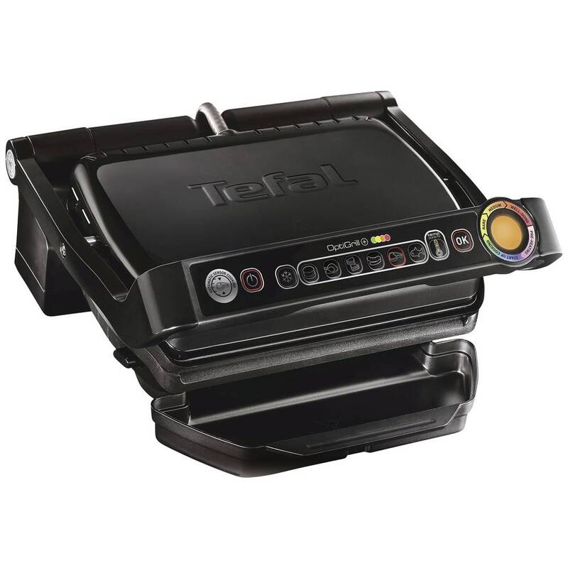 B-Ware Tefal GC7128 OptiGrill+ Elektro Kontaktgrill 2000W Antihaft 330x200mm schwarz