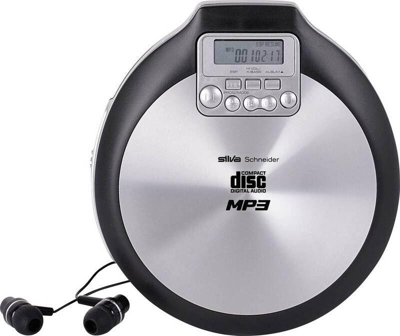 B-Ware Silva Schneider MCD 50 Tragbarer CD-Player CD, CD-R, CD-RW, MP3 Schwarz