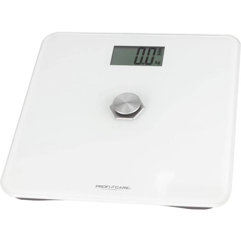 B-Ware ProfiCare PC-PW 3112 w Personenwaage Waage digital 180 kg Weiß Glasoberfläche
