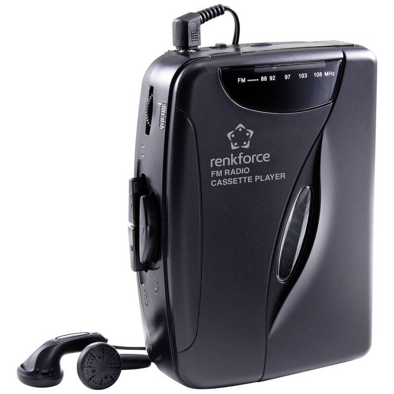 B-Ware Renkforce Tragbarer Kassettenspieler RF-CP-150 Musikplayer schwarz mit Radio