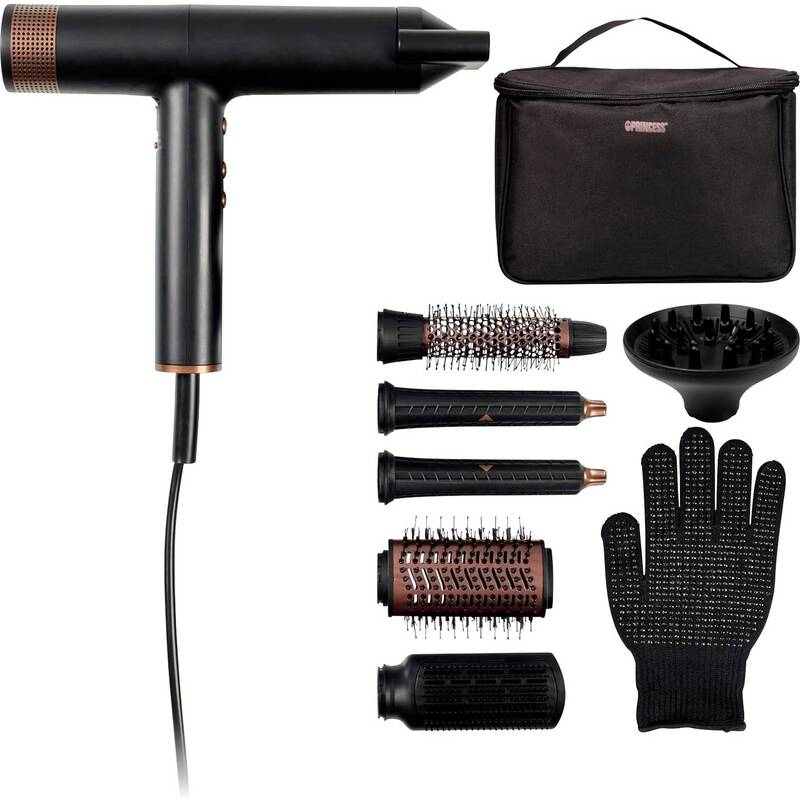 B-Ware Princess Profi-Airstyler Haartrockner Föhn Haarstyler Schwarz