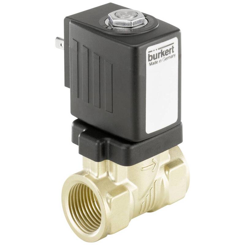 B-Ware Bürkert Magnetventil Ventil Durchgangsventil Flüssigkeit Messing G1 230V