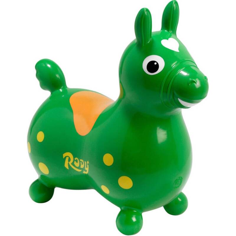 B-Ware Vedes Hüpfpferd Hüpftier Rody aufblasbares Spielzeug grün Kinder