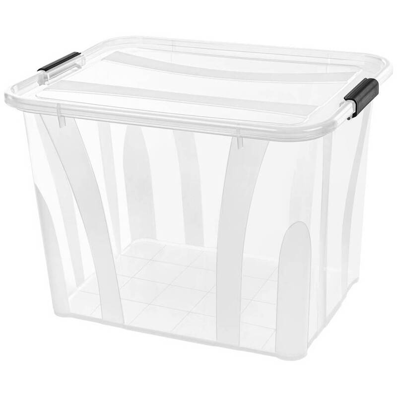 B-Ware Siena HOME Aufbewahrungsbox Kiste Anzio Box 55 l 510x372x385mm Transparent