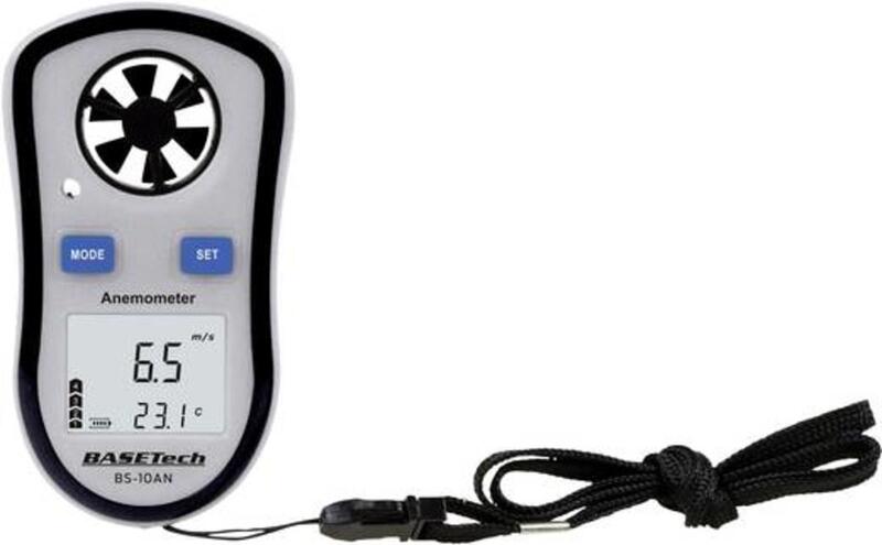 B-Ware Basetech Anemometer BS-10AN Flügelrad-Messgerät Geschwindigkeitsmessung Strömung