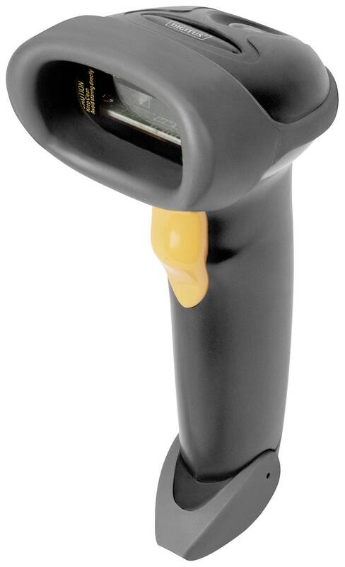 B-Ware Digitus DA-81001 Hand-Scanner 1D Barcode USB IP54 200 Scans/s für Handel Indu...