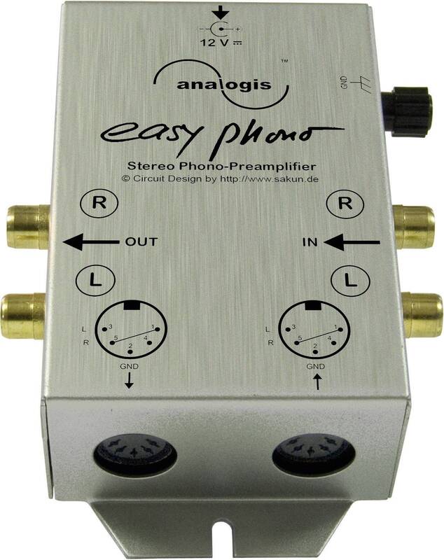 B-Ware EASY PHONO Entzerrer Vorverstärker Analogis Silber 1 Eingang 18-20000 Hz