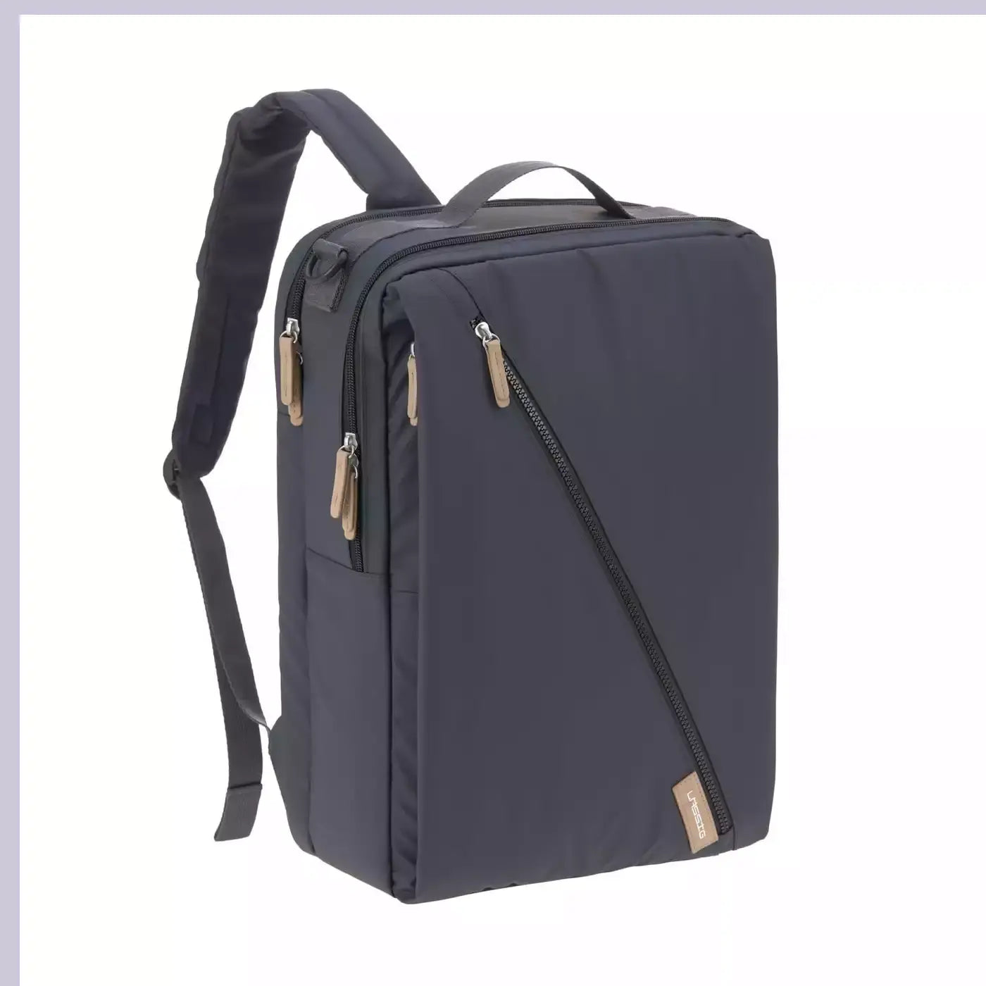 B-Ware Lässig Wickelrucksack Rucksack Backpack Laptopfach Dunkelblau Recycelt