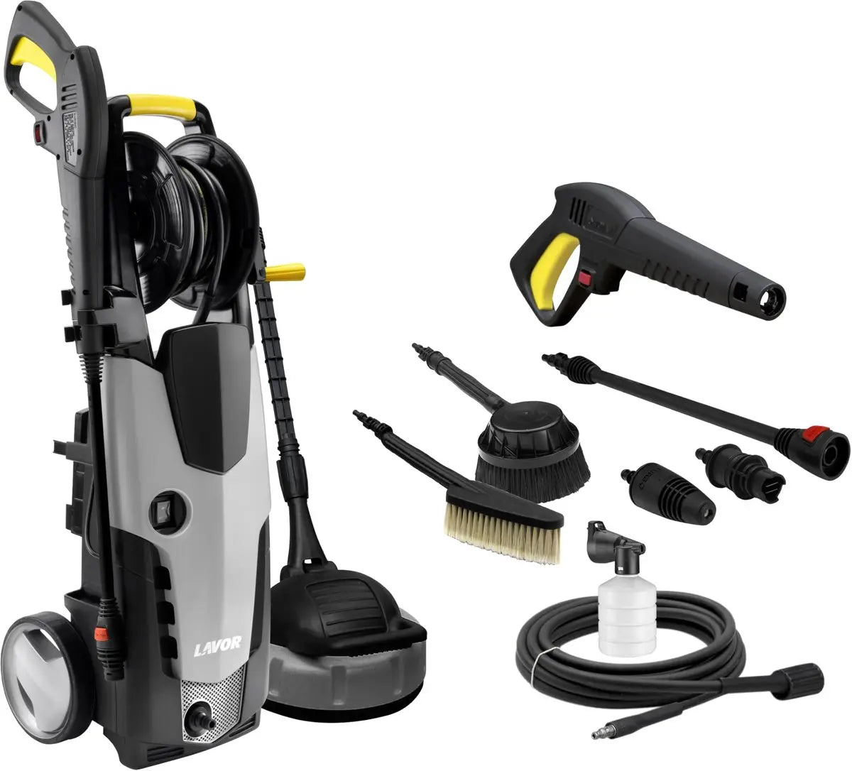 B-Ware Lavor Kaltwasser Hochdruckreiniger Reinigungsgerät Hdr Stm 160 Kit Grey Line535