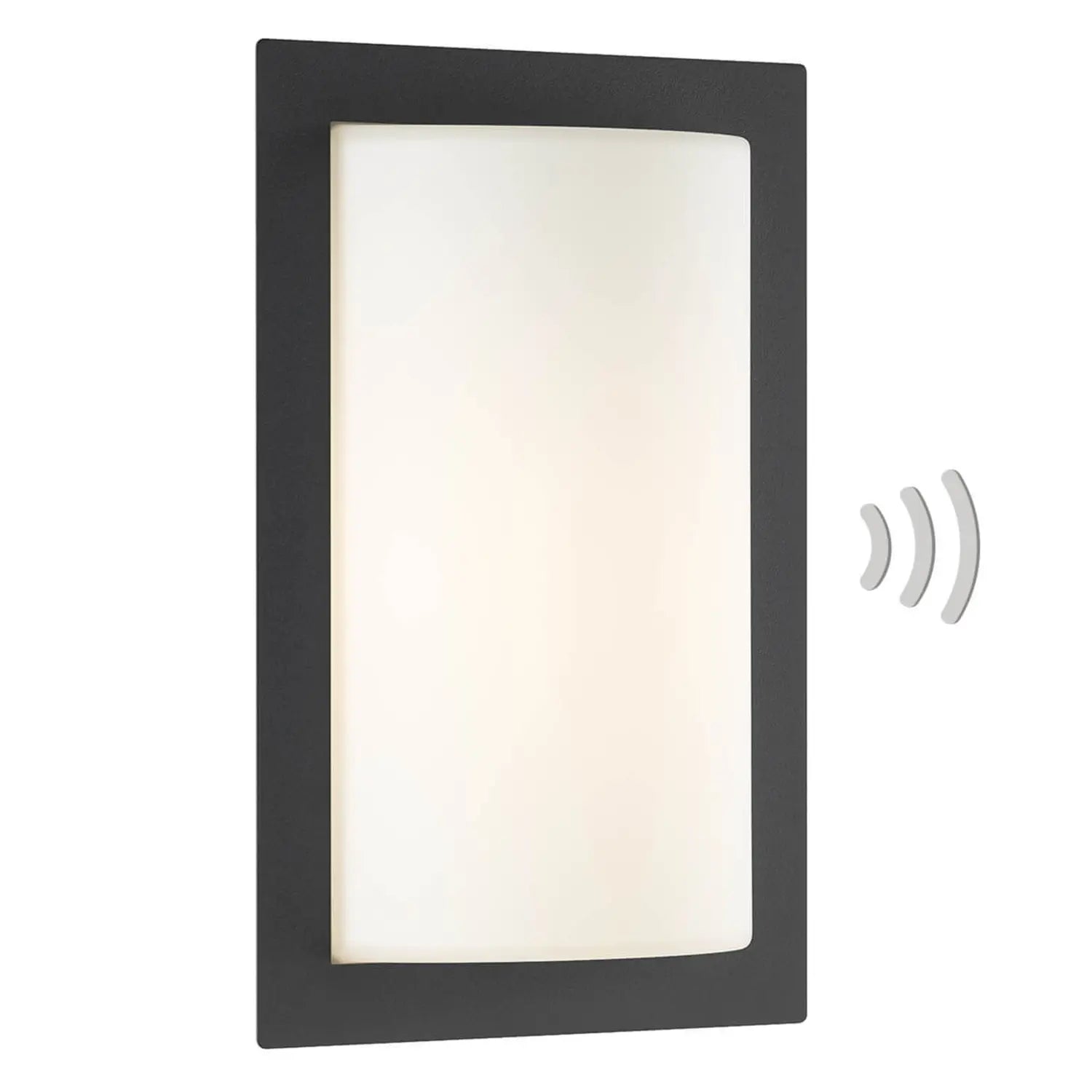 B-Ware Lcd Außenwandleuchte Wandlampe Bewegungsmelder Luis Graphit Dämmerungssensor
