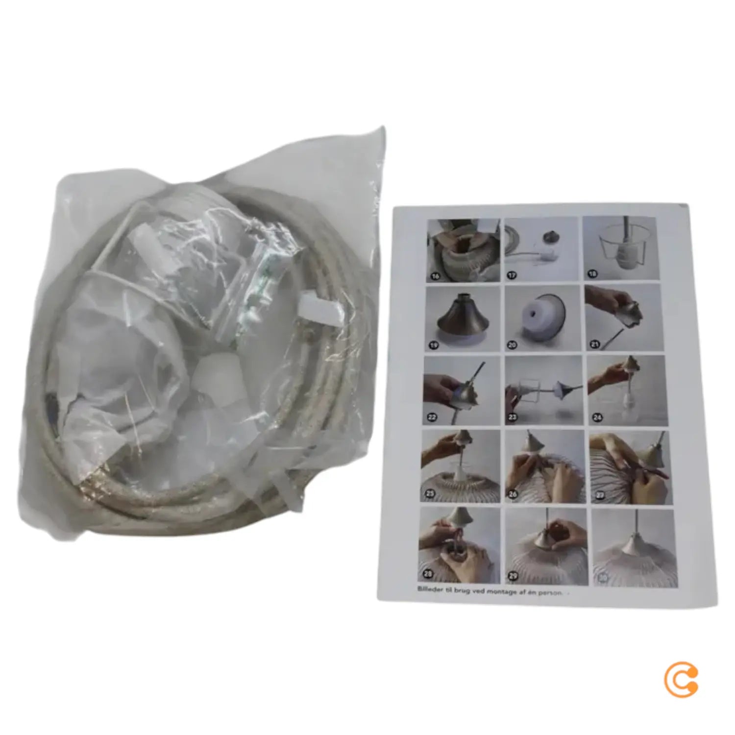 B-Ware Le Klint Hängeleuchte Pendelleuchte Caleo Lampe Papier Weiß ø 24 Cm Unbedruckt