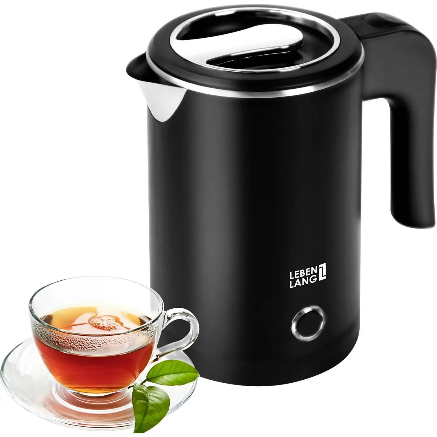 B-Ware Lebenlang Wasserkocher Reise Teekocher Lbl2319 Schwarz Edelstahl Bp Afrei 0,5 L