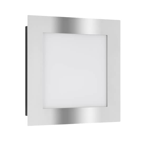 B-Ware Lcd Außenwandleuchte Aussenlampe Led Bewegungsmelder Edelstahl Gebürstet Weiß Sc