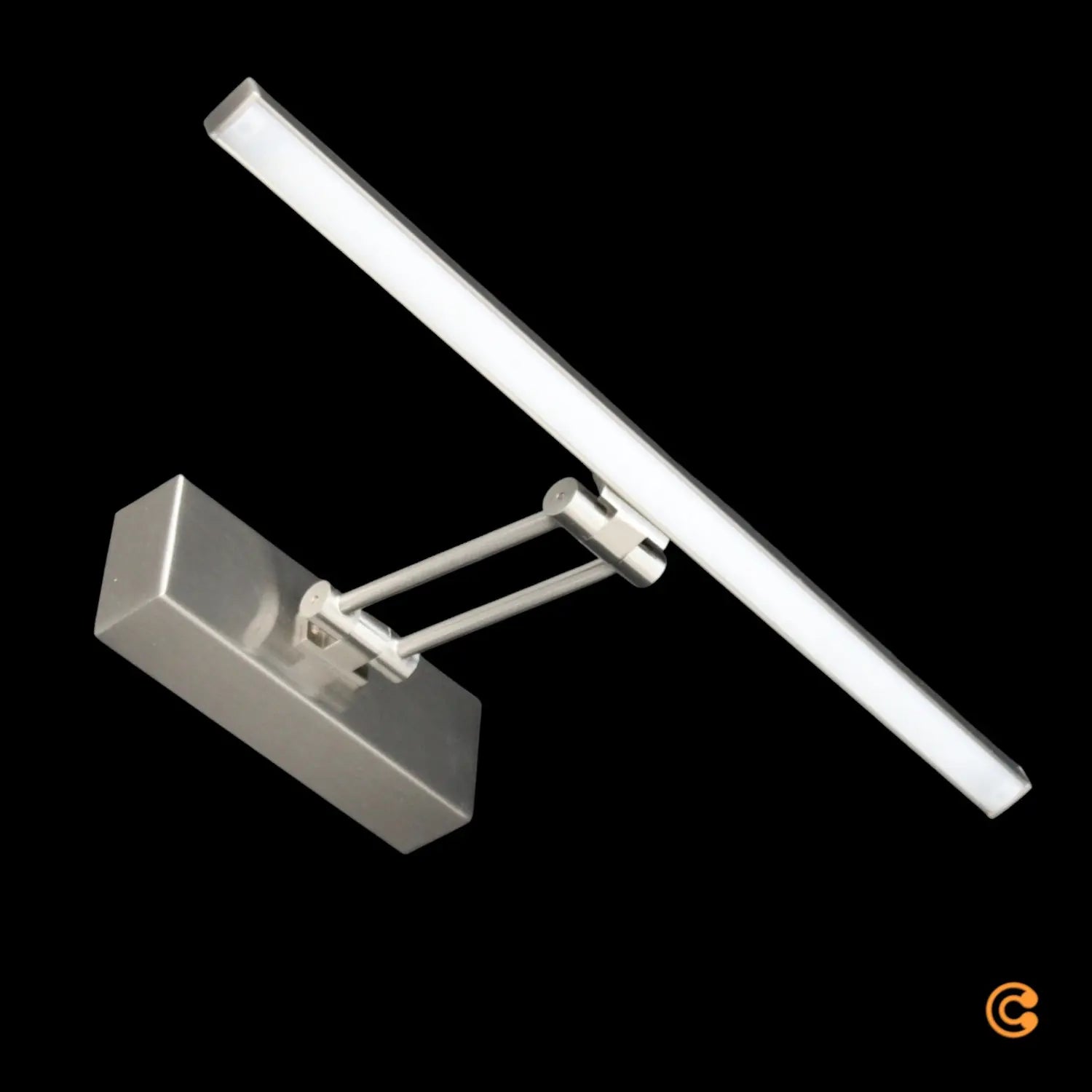 B-Ware Lampenwelt Led Bilderleuchte Emilias Nickel Matt 35 Cm Bilderlampe Wandleuchte