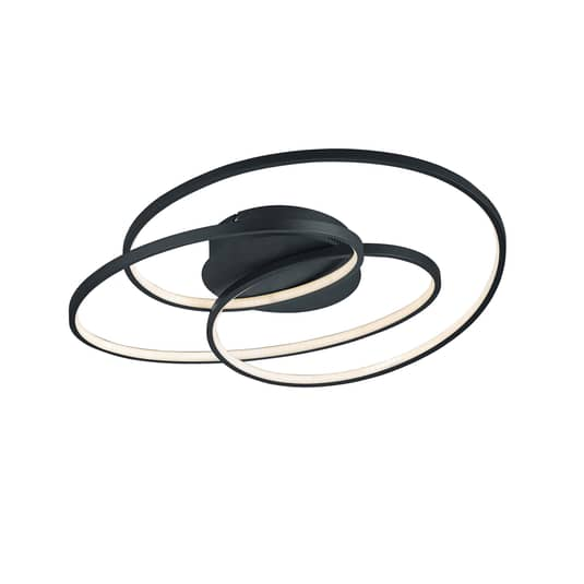 B-Ware Trio Lighting Led Deckenlampe Gale Hängelampe Lampe 60cm Schwarz Matt Siehe Text