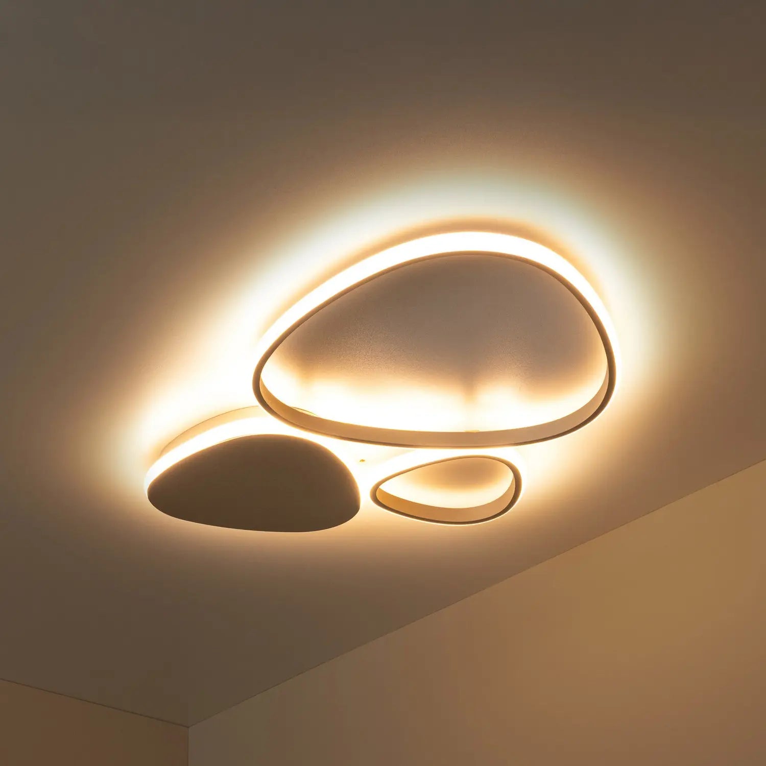 B-Ware Lucide Deckenlampe Deckenleuchte Led Lampe Taupe Metall Wohnzimmer Beleucht237
