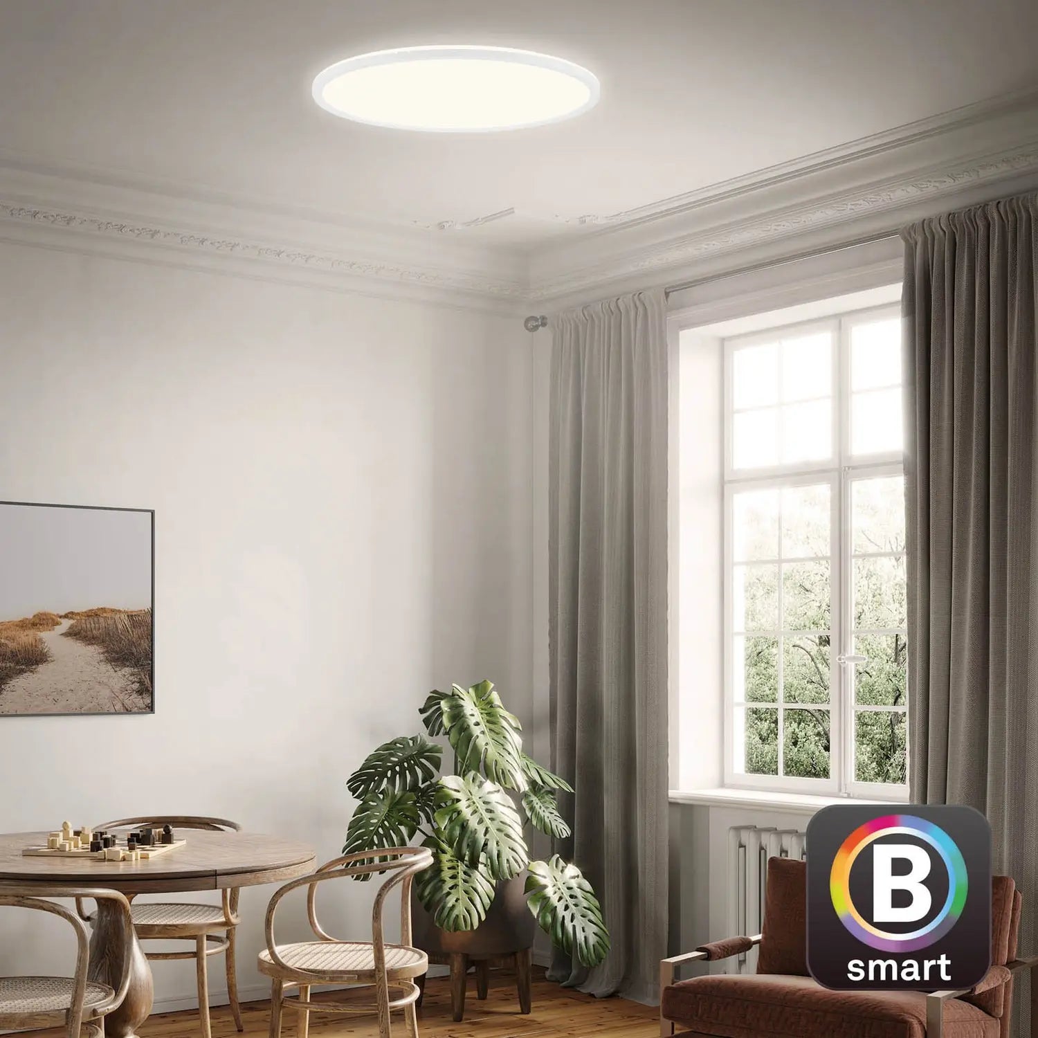 B-Ware Briloner Led Deckenlampe Slim S Dimmbar Cct Weiß ø 45 Cm Deckenleuchte Lampe