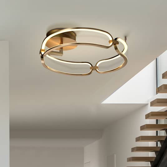 B-Ware Schuller Valencia Led Deckenlampe Deckenlampe Colette Dreiflammig Roségold 37 W