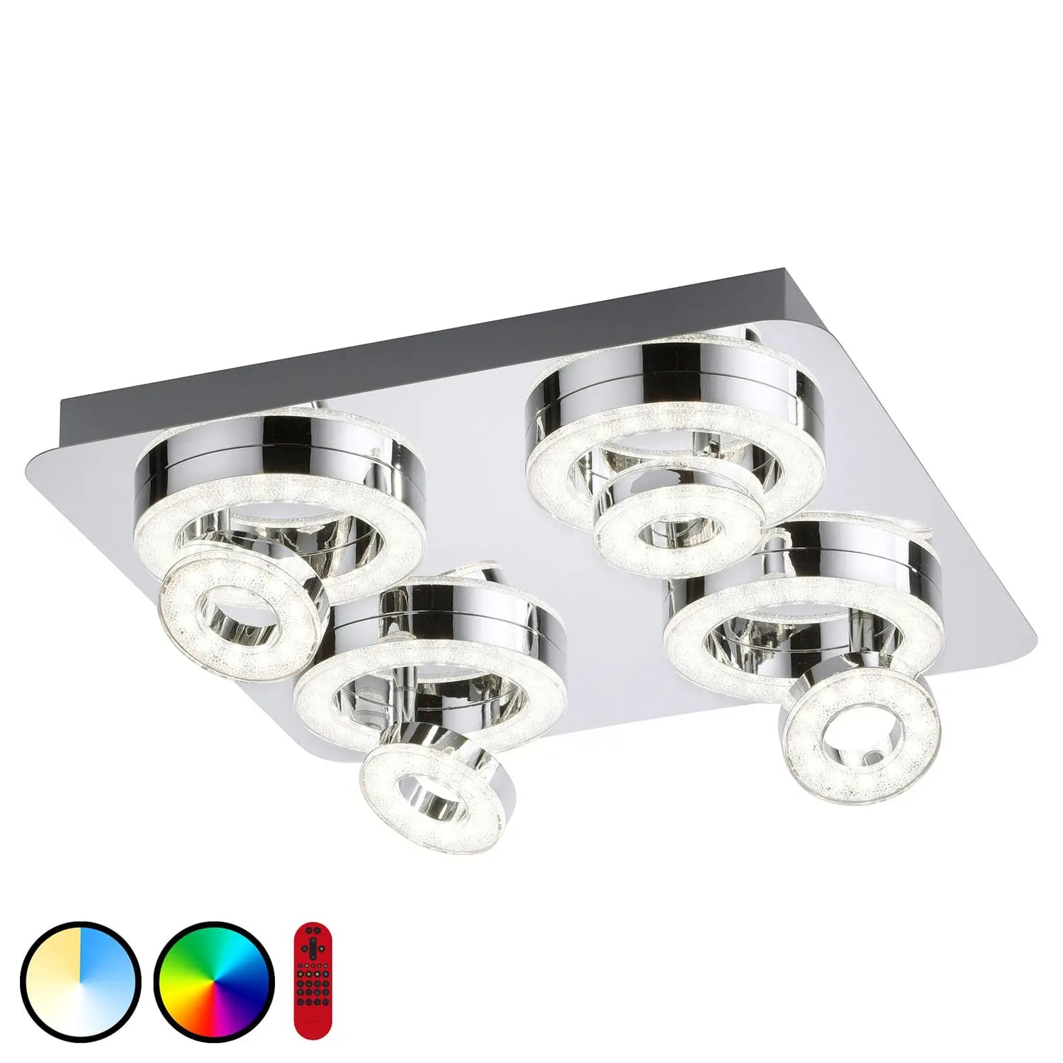 B-Ware Lola Smart Led Deckenlampe Lol Asmart Tim Deckenlampe Lampe Leuchte Rgb Chrom