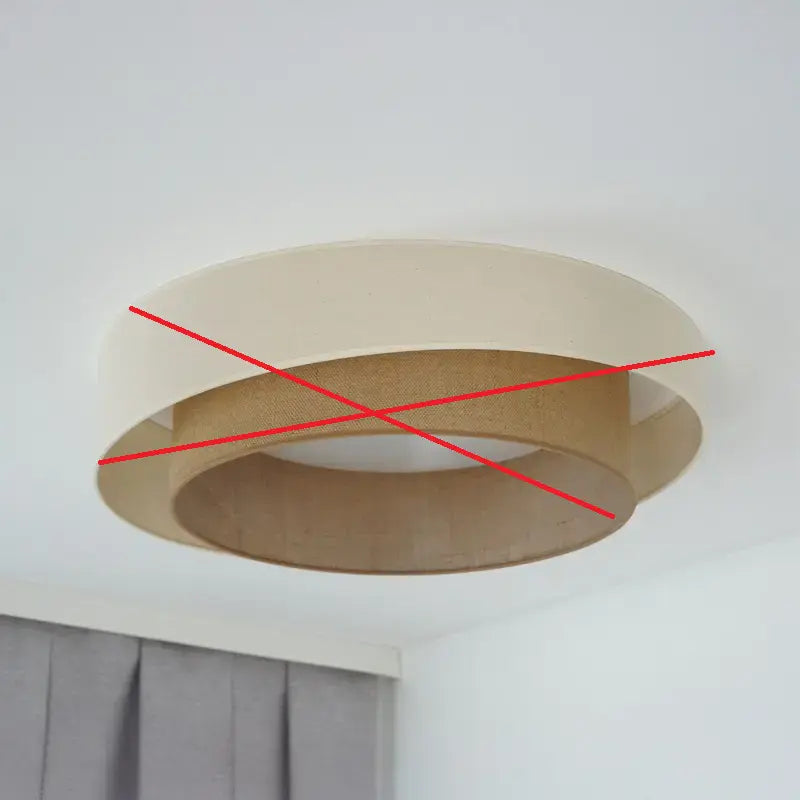 B-Ware Duolla Led Deckenleuchte Luneta S Fernbedienung Jute Beige ø60cm Siehe Text/F590