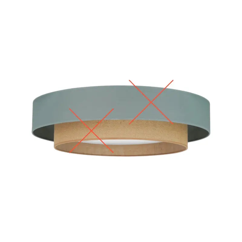 B-Ware Duolla Led Deckenleuchte Luneta Deckenlampe Salbei/Jute Lampe Siehe Text/Foto