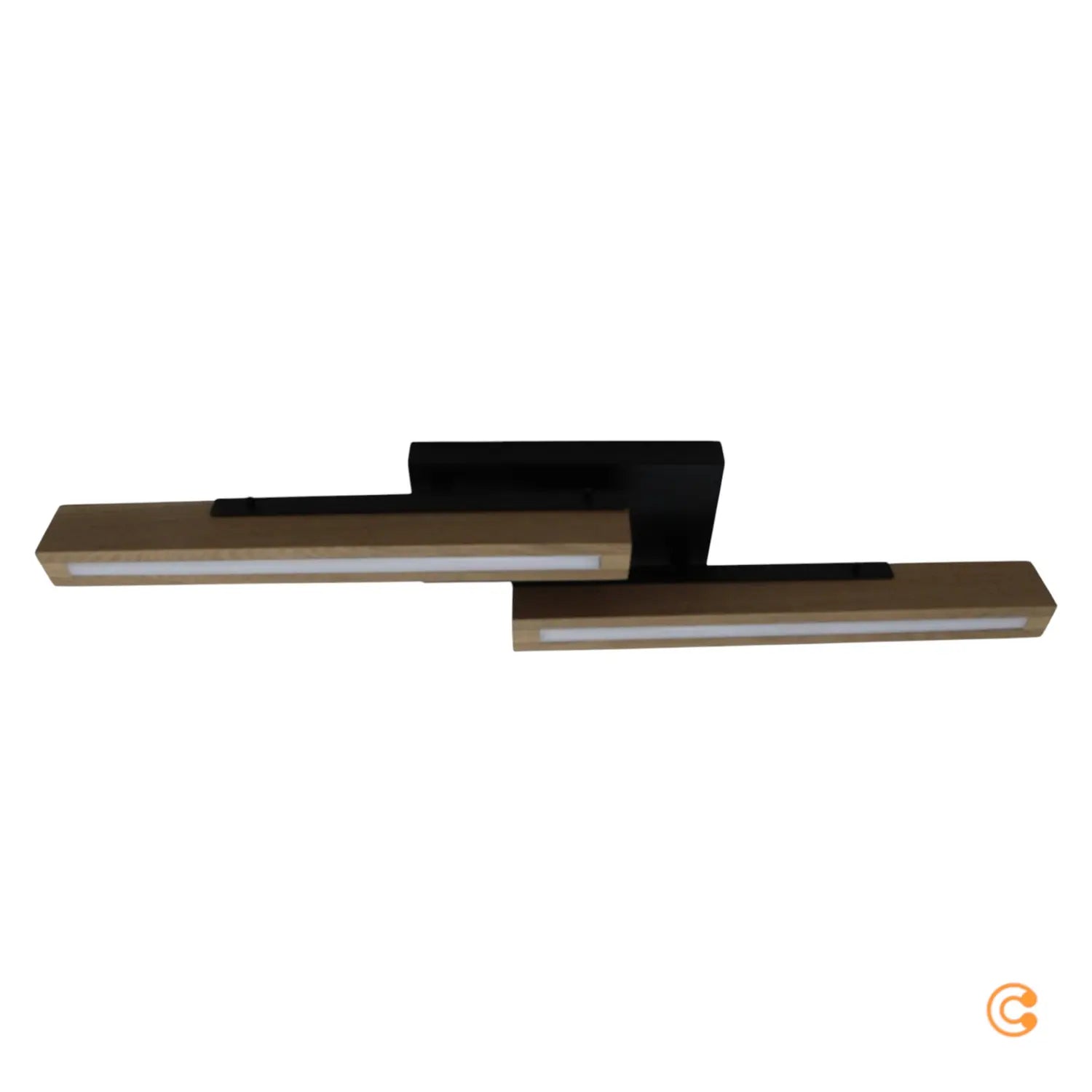 B-Ware Deko Led Deckenlampe Deckenlampe Lampe Leuchte Madera Aus Eichenholz 2 Flammig