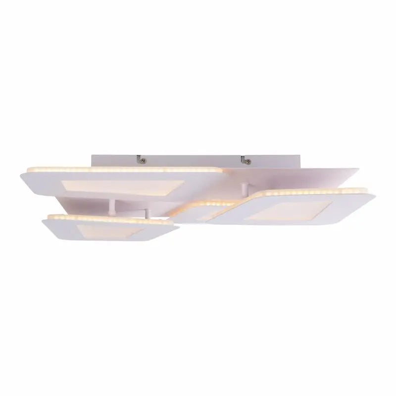 B-Ware Näve Led Deckenleuchte Leuchte Simen Led Weiß Metall 48x48 Cm Cct Fernbedienung