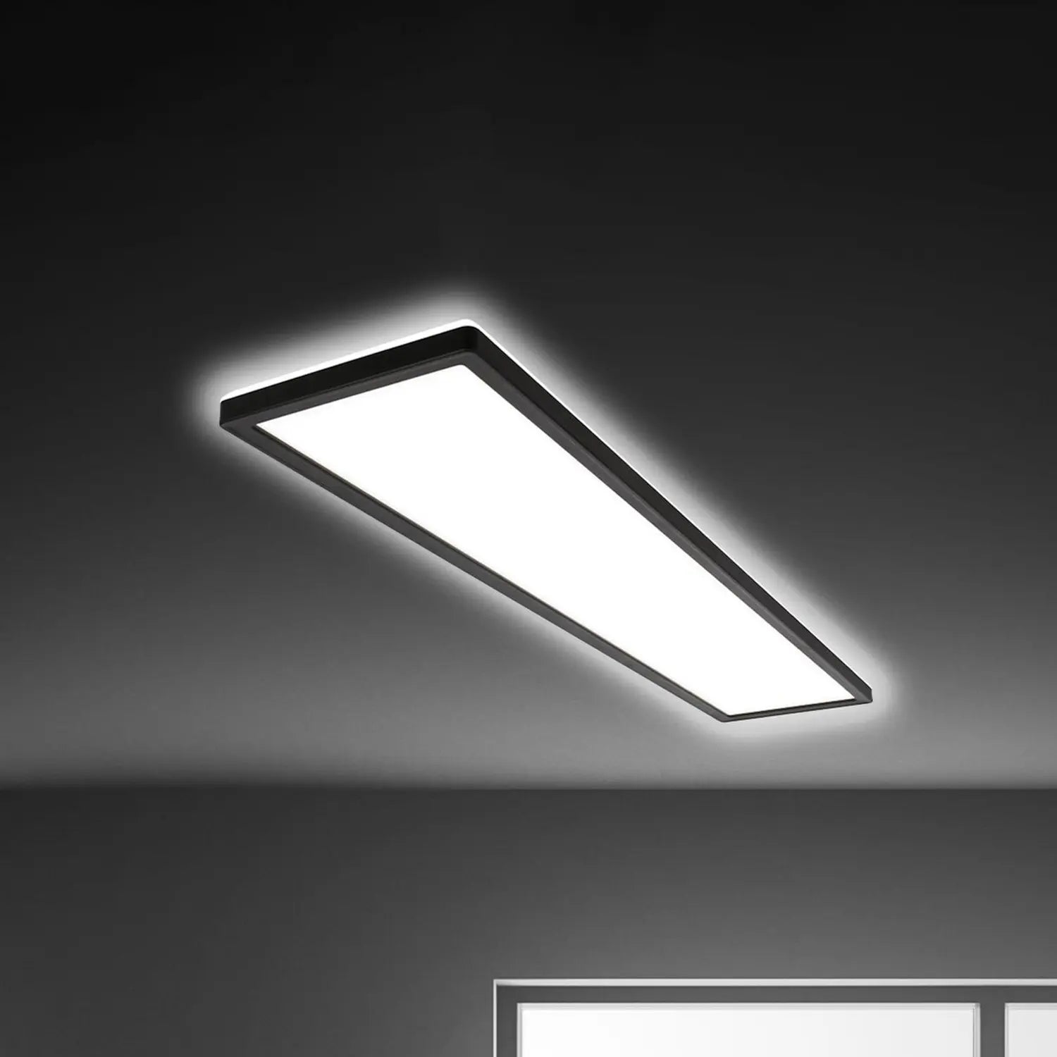 B-Ware Briloner Tava Led Deckenleuchte Lampe Schwarz Kunststoff 98 Cm Backlight 400873