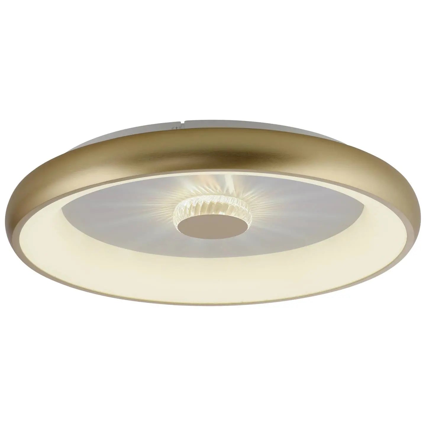 B-Ware Led Deckenleuchte Lampe Vertigo Cct Rund Messing Matt Funkfernbedienung 615 Mm