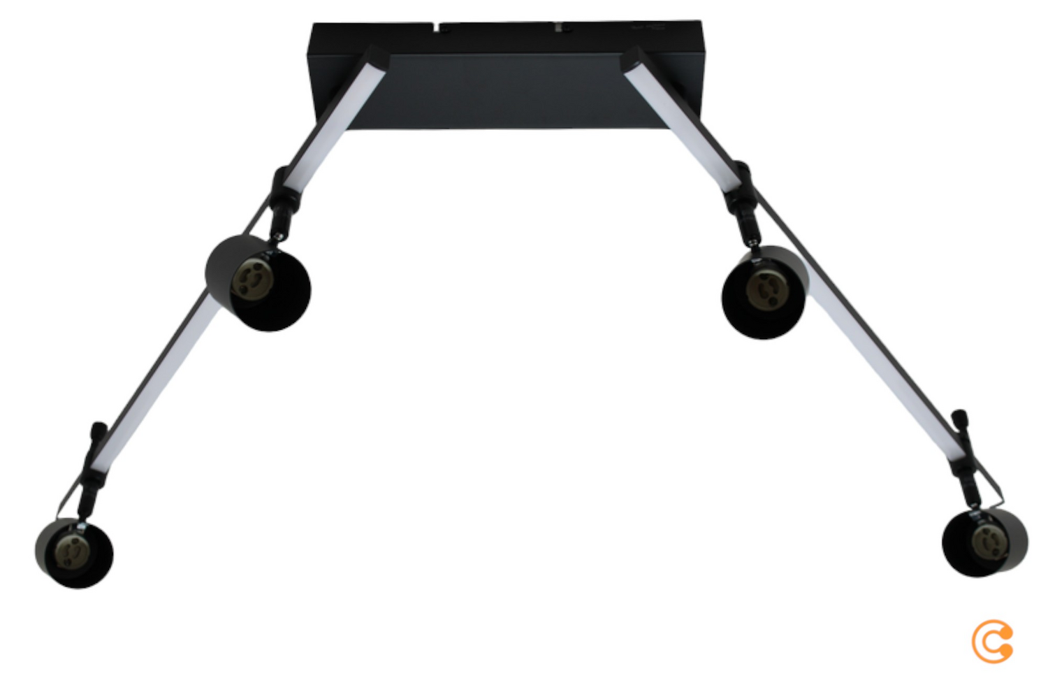 B-Ware Paul Neuhaus 6525 18 Barik Led Deckenleuchte Led Gu10 28 W Schwarz Leuchte Lampe