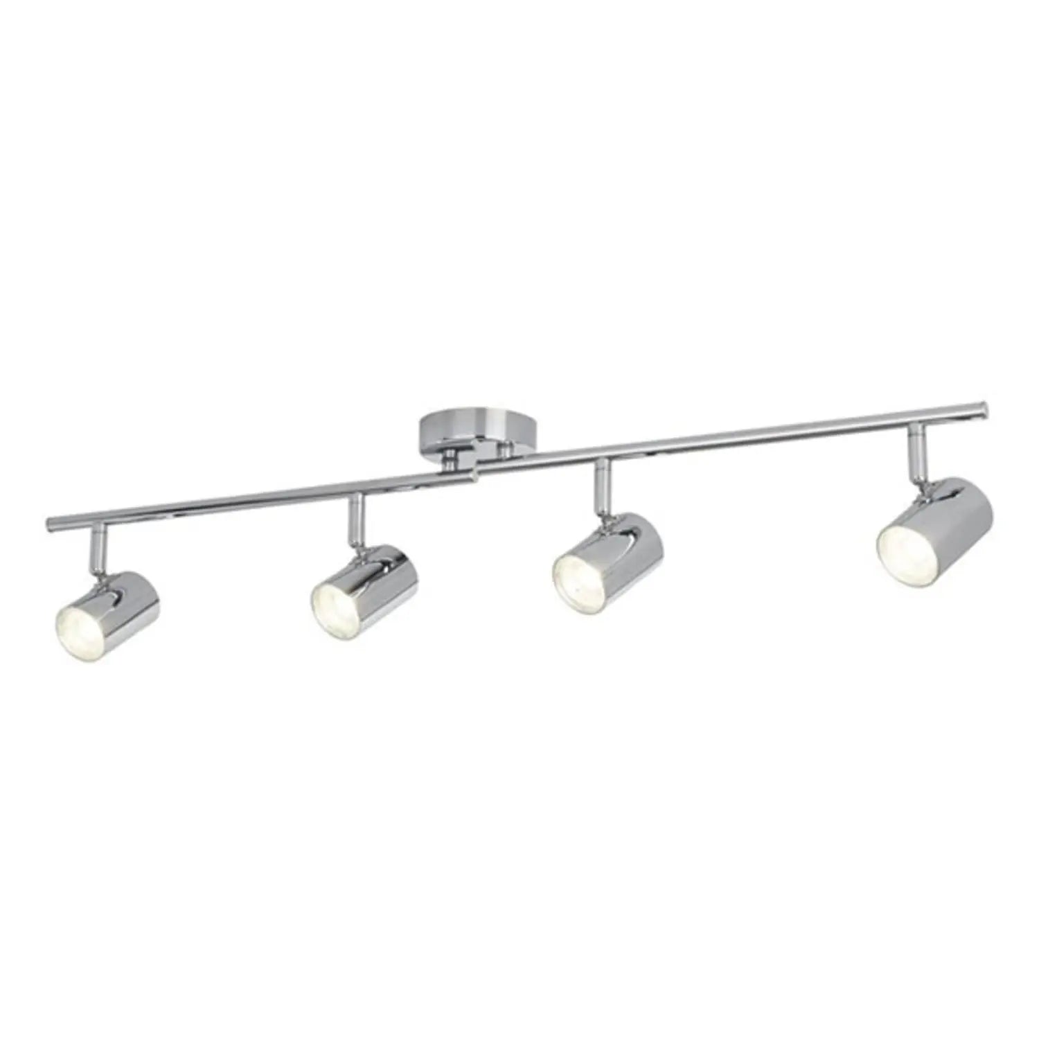 B-Ware Searchlight Deckenstrahler Deckenspot Led Rollo Chrom 4 Flammig Beweglich 3000 K