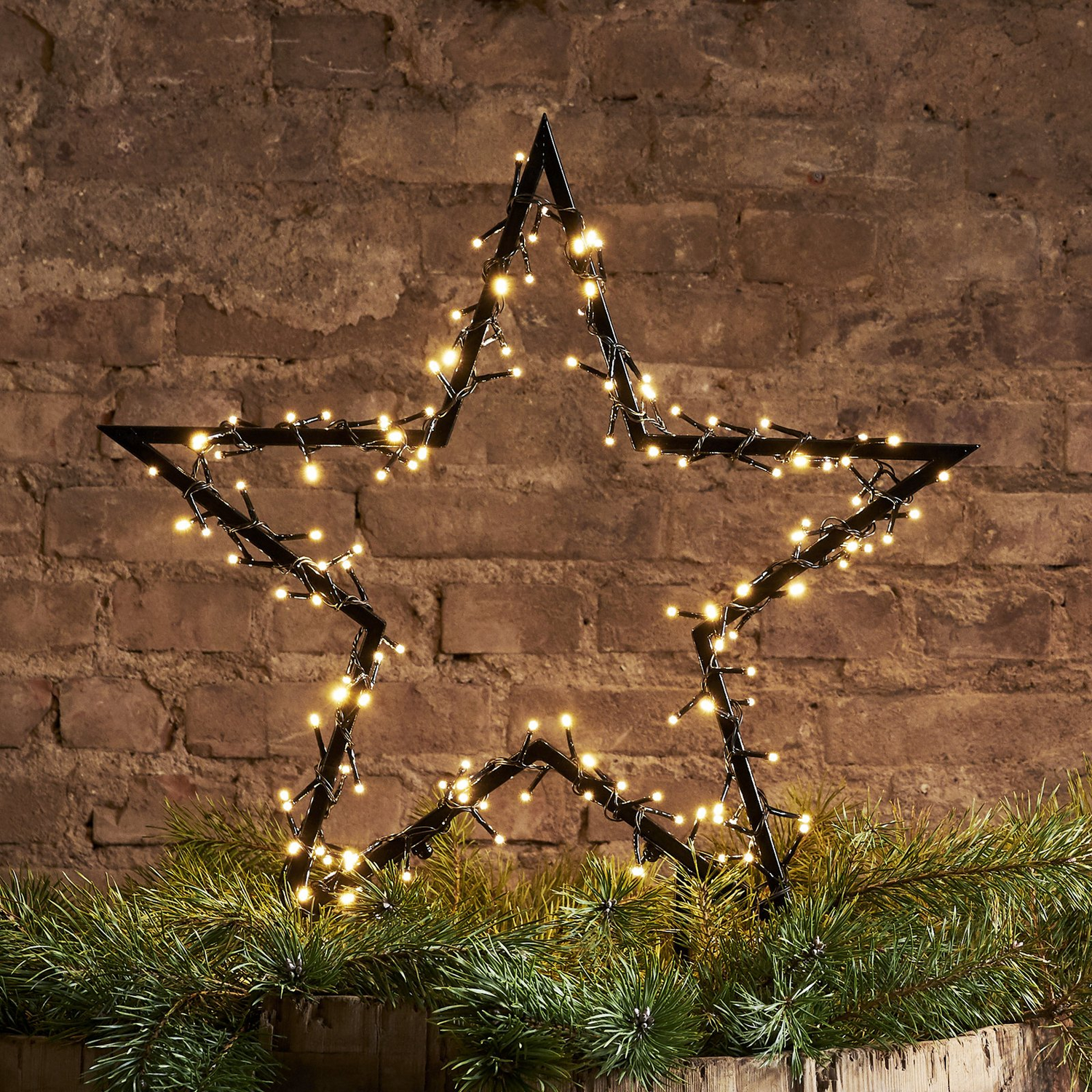 B-Ware Star Trading Led Dekoleuchte Spiky Mit Erdspießen Weihnachtsbeleuchtung 60 Cm