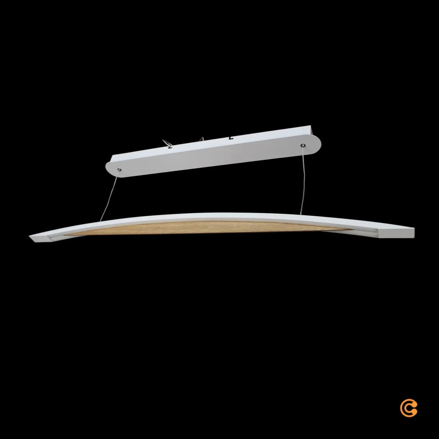 B-Ware Fabas Luce Led Hängeleuchte Cordoba Länge 110 Cm Metall Holz Dimmbar Deckenla363