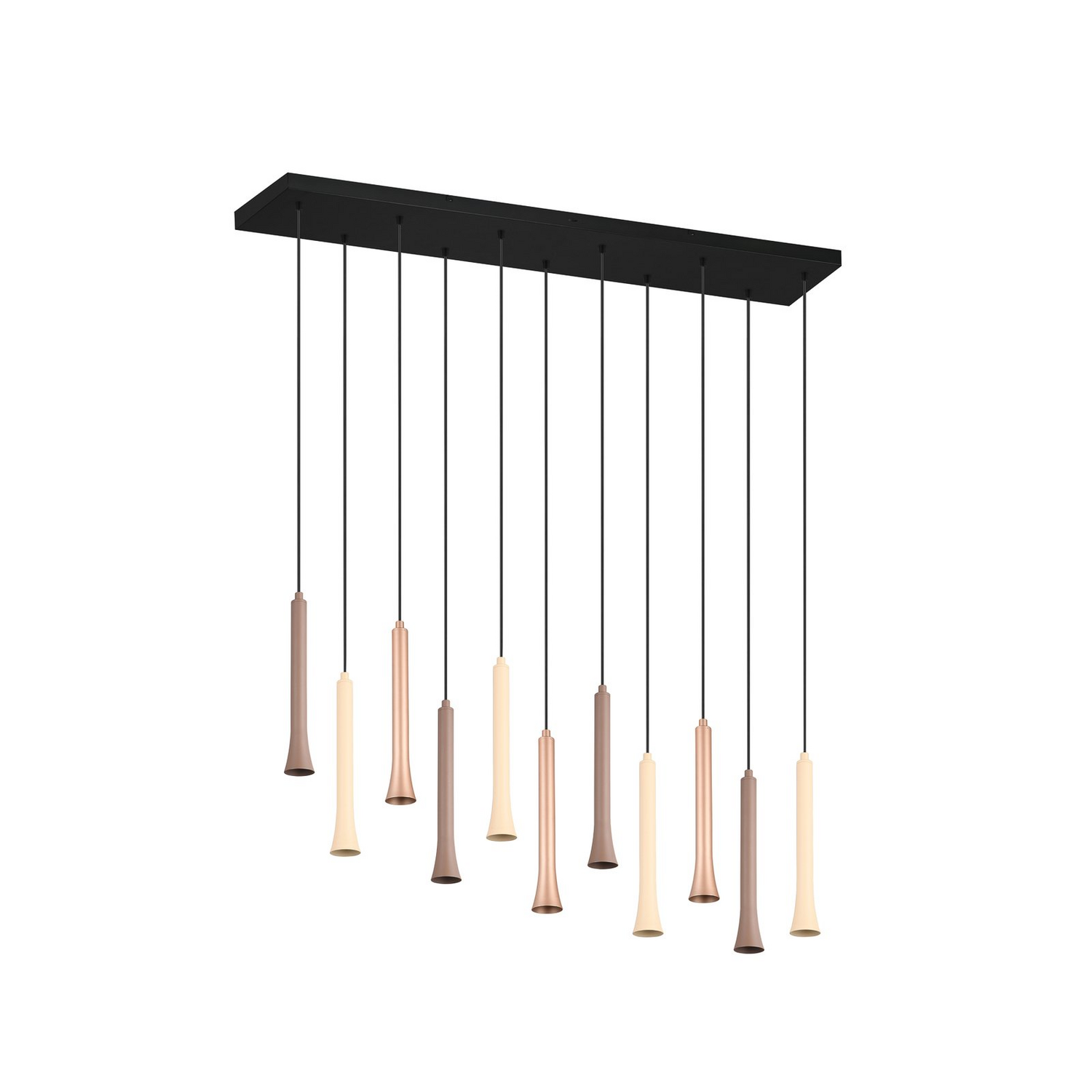 B-Ware Trio Lighting Pendelleuchte Hängelampe Led Metall Taupe Coffee Leuchtmittel Inkl